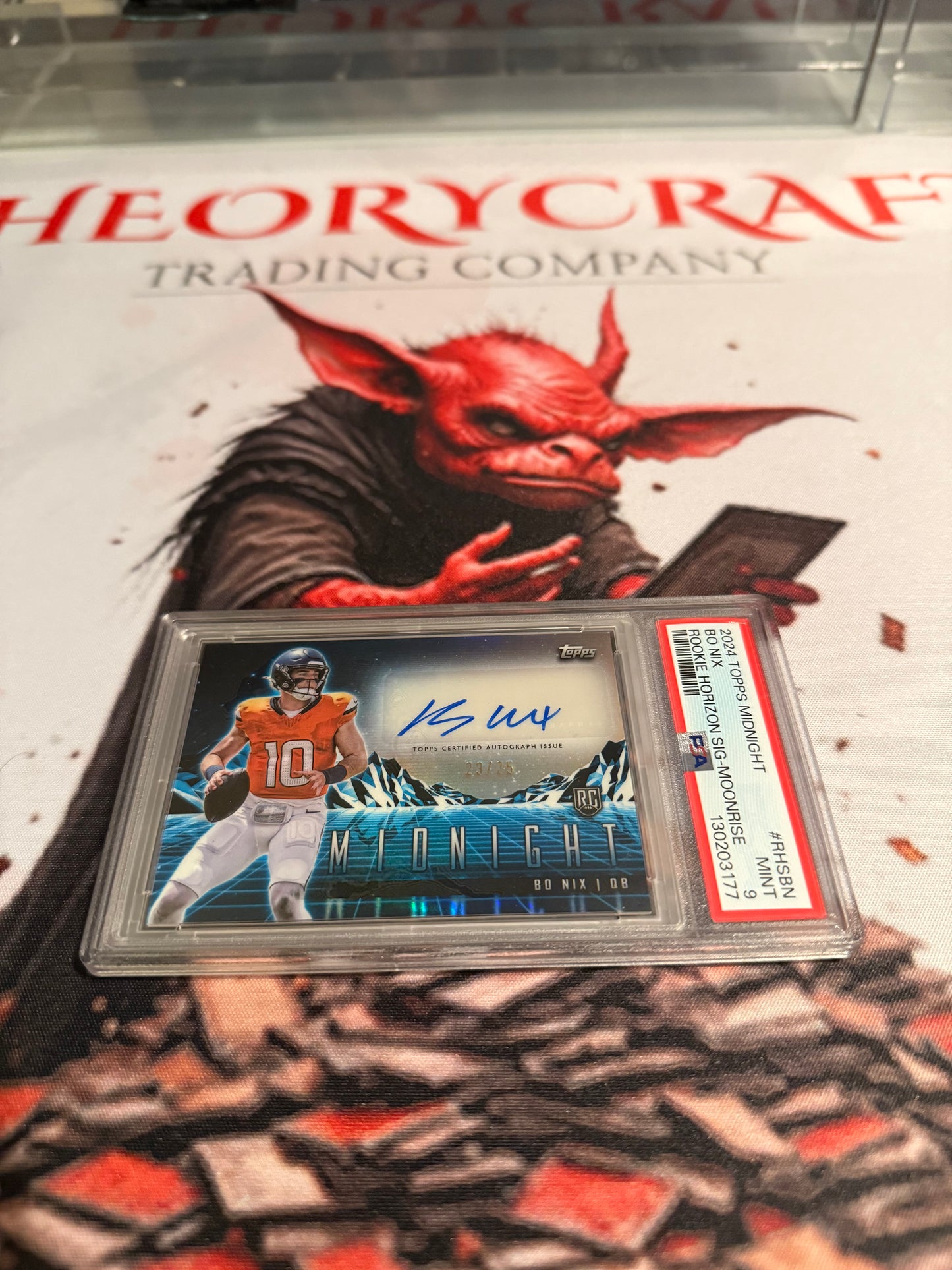 NFL - 2024 Topps Midnight - Box Nix Rookie Horizon Signatures /25 - #RHS-BN - MINT - PSA 9