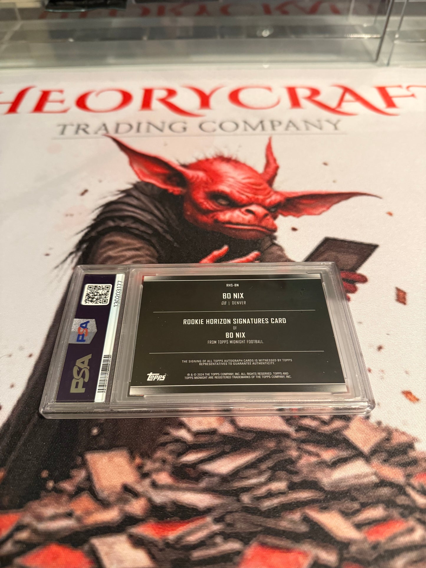 NFL - 2024 Topps Midnight - Box Nix Rookie Horizon Signatures /25 - #RHS-BN - MINT - PSA 9