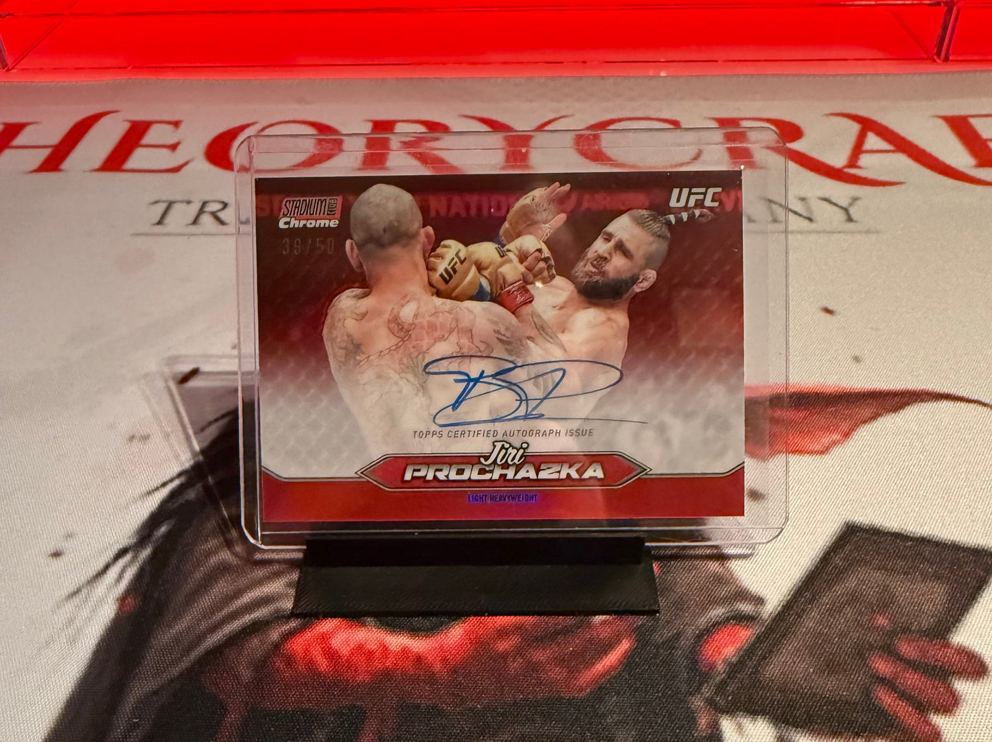 UFC - 2025 Stadium Club - Jiri Prochazka - Red Chrome SERIALIZED AUTO - #CAS-JPR - Mint
