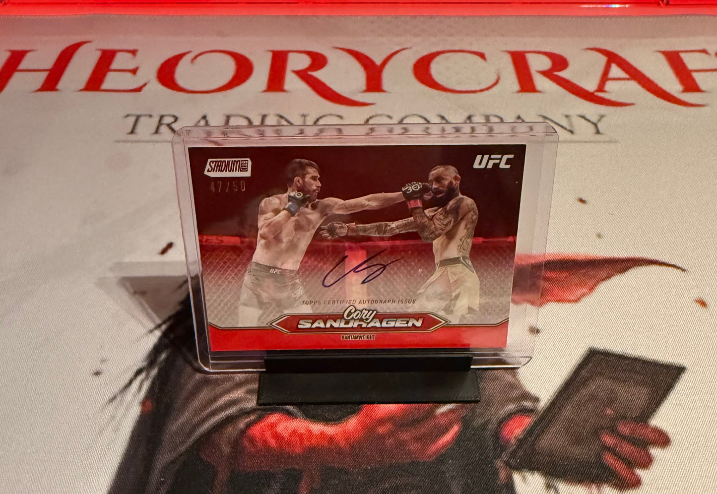 UFC - 2025 Stadium Club - Cory Sandhagen - Red Chrome SERIALIZED AUTO - #BCA-CSA - Mint