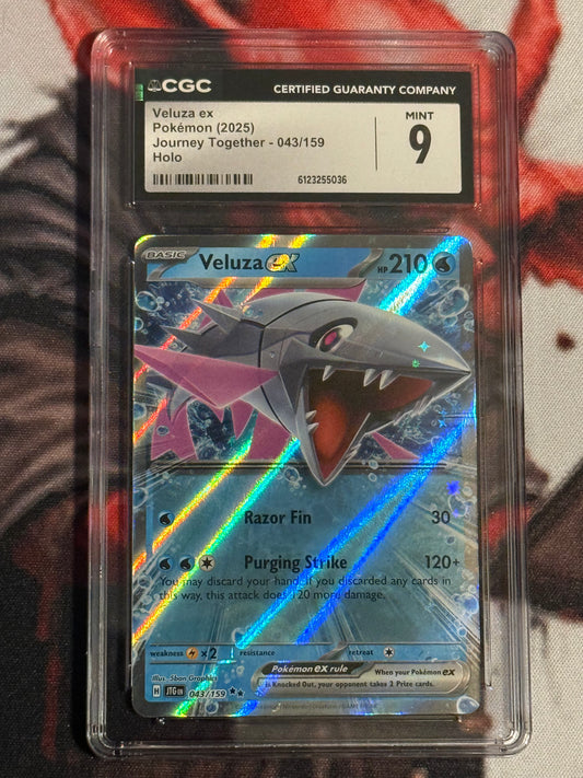 Pokemon TCG - 2025 Journey Together - Veluza ex - #043/159 - MINT - CGC 9