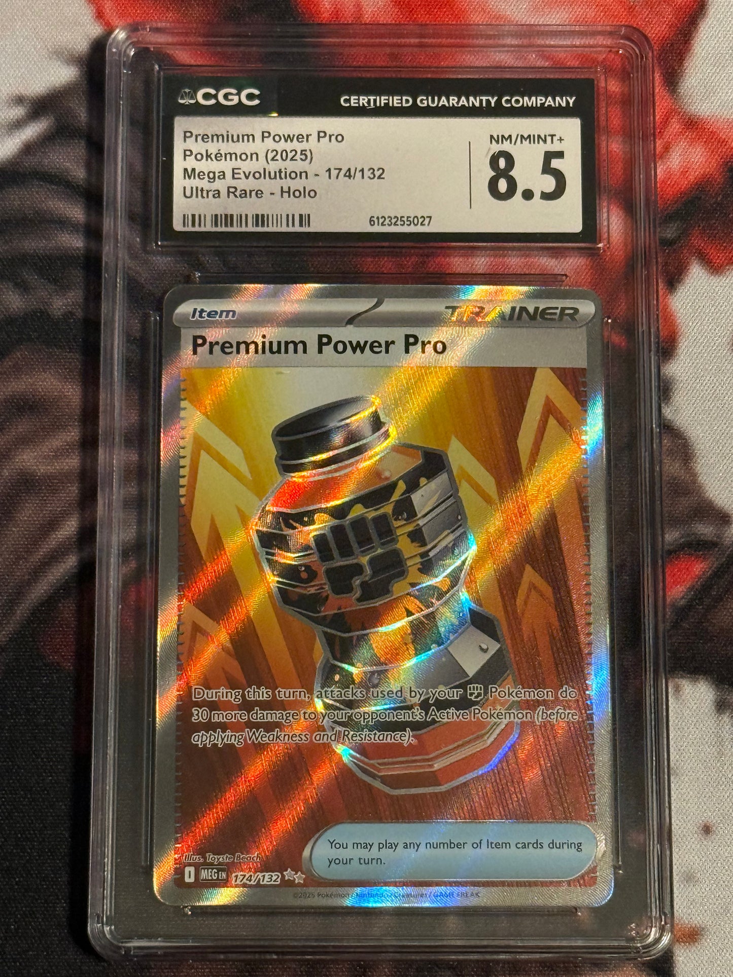 Pokemon TCG - 2025 Mega Evolution - Premium Power Pro Ultra Rare - #174/132 - NM/M+ CGC 8.5