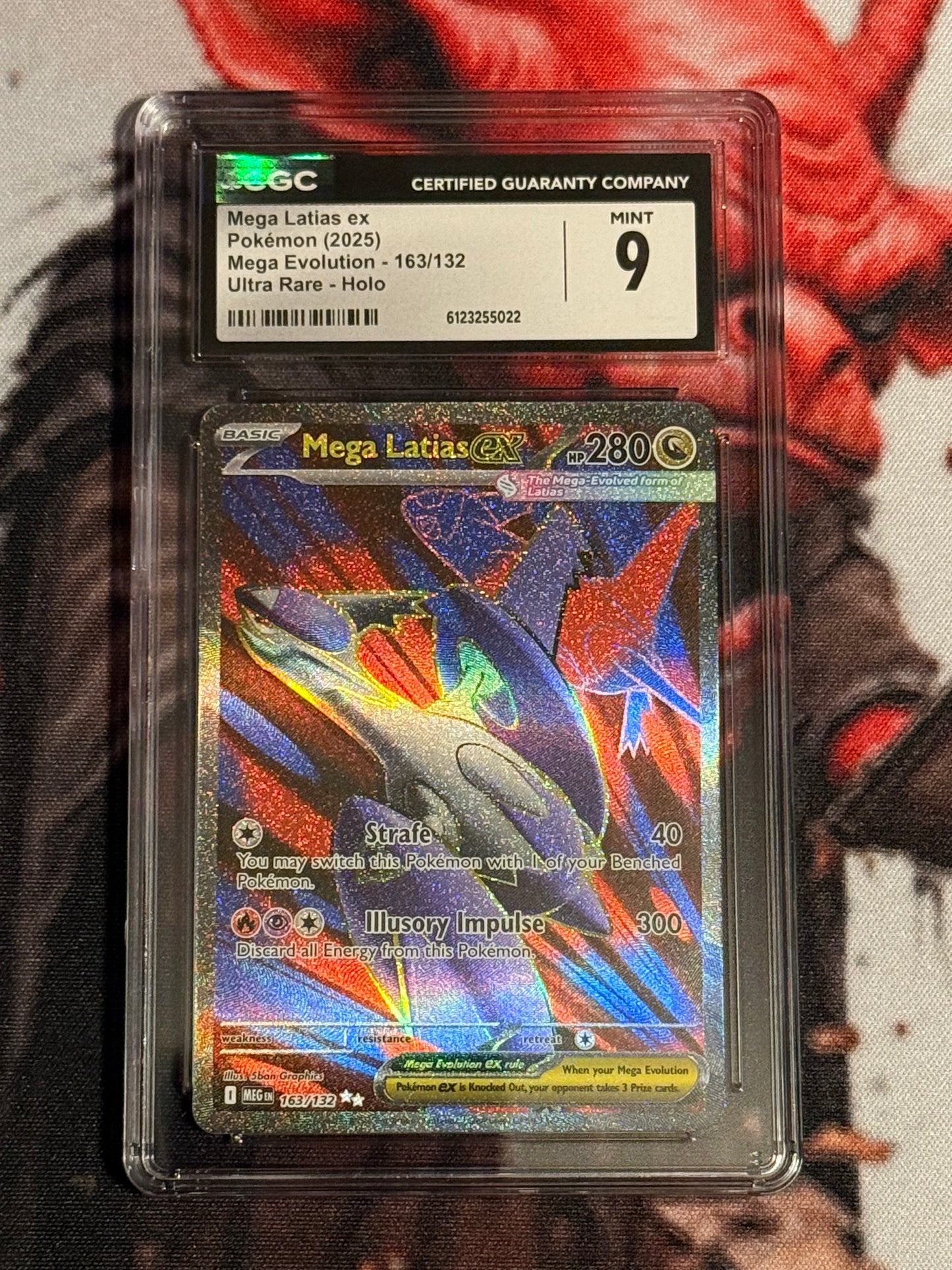 Pokemon TCG - 2025 Mega Evolution - Mega Latias ex Ultra Rare - #163/132 - MINT - CGC 9
