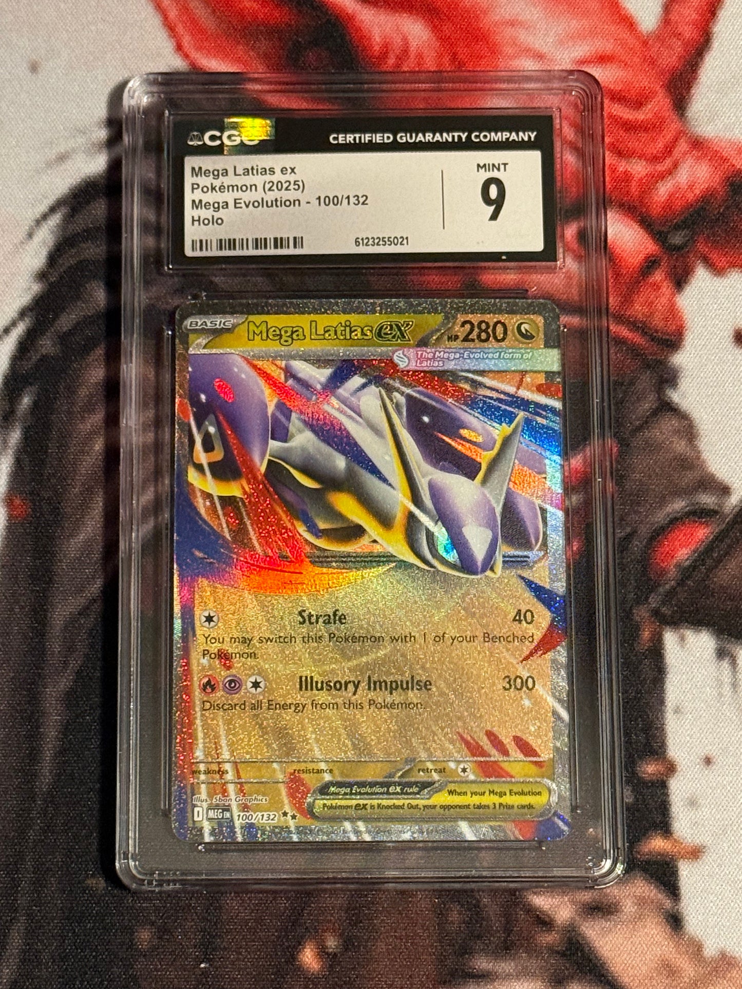 Pokemon TCG - 2025 Mega Evolution - Mega Latias ex - #100/132 - MINT - CGC 9