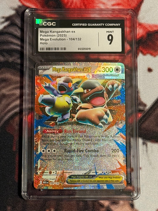 Pokemon TCG - 2025 Mega Evolution - Mega Kangaskhan ex - #104/132 - MINT - CGC 9