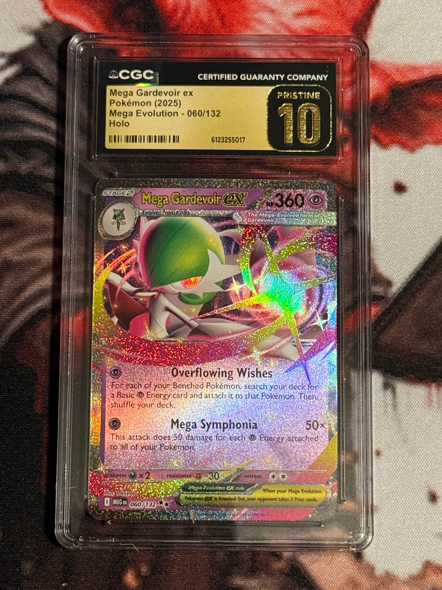 Pokemon TCG - 2025 Mega Evolution - Mega Gardevoir ex - #060/132 - PRISTINE - CGC 10