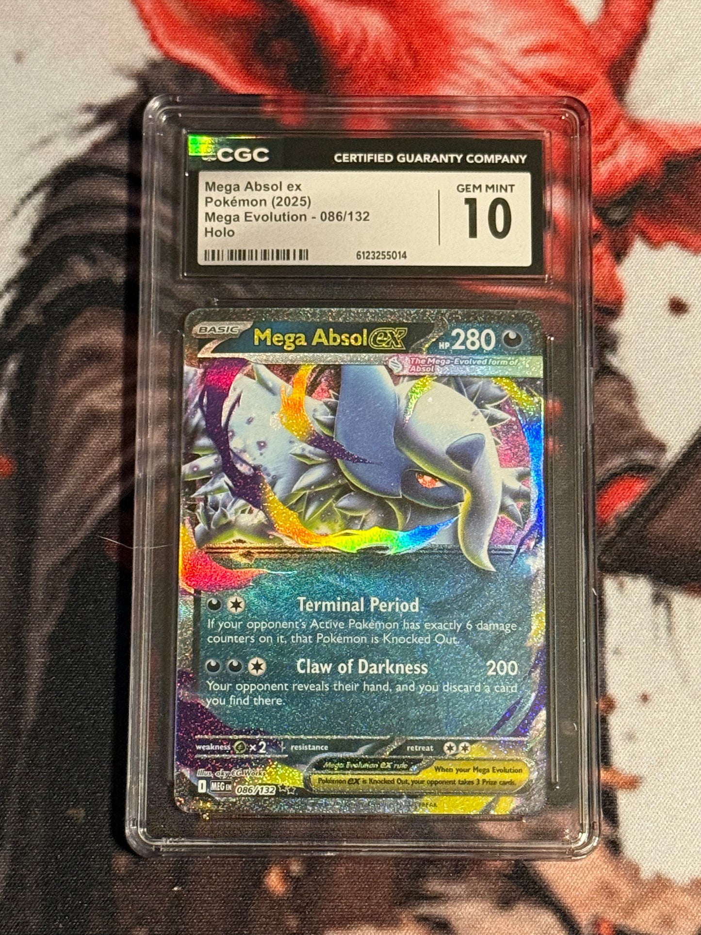 Pokemon TCG - 2025 Mega Evolution - Mega Absol ex - #086/132 - GEM MINT - CGC 10