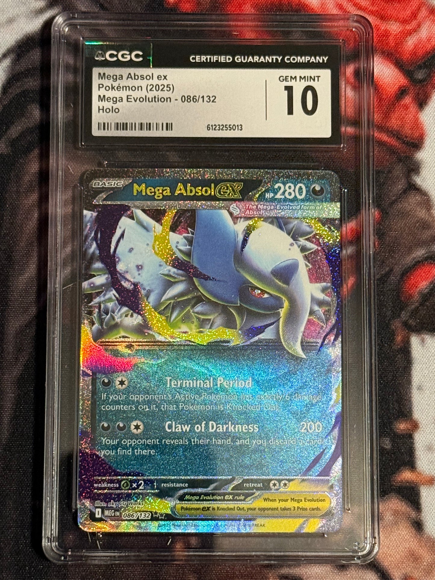 Pokemon TCG - 2025 Mega Evolution - Mega Absol ex - #086/132 - GEM MINT - CGC 10