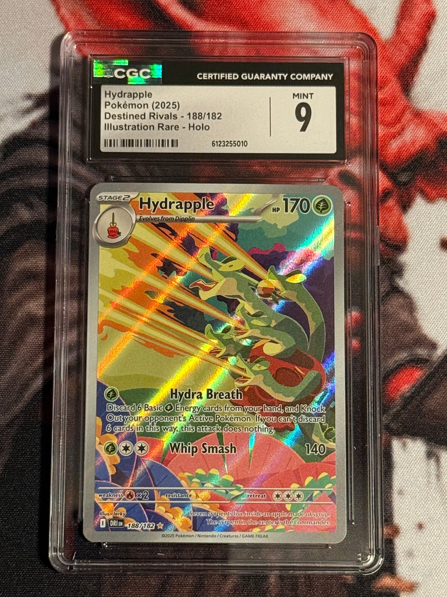 Pokemon TCG - 2025 Destined Rivals - Hydrapple Illustration Rare - #188/182 - MINT - CGC 9