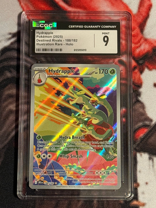 Pokemon TCG - 2025 Destined Rivals - Hydrapple Illustration Rare - #188/182 - MINT - CGC 9