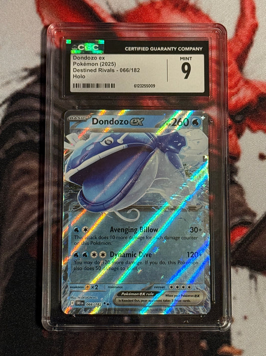 Pokemon TCG - 2025 Destined Rivals - Dondozo ex - #066/182 - MINT - CGC 9