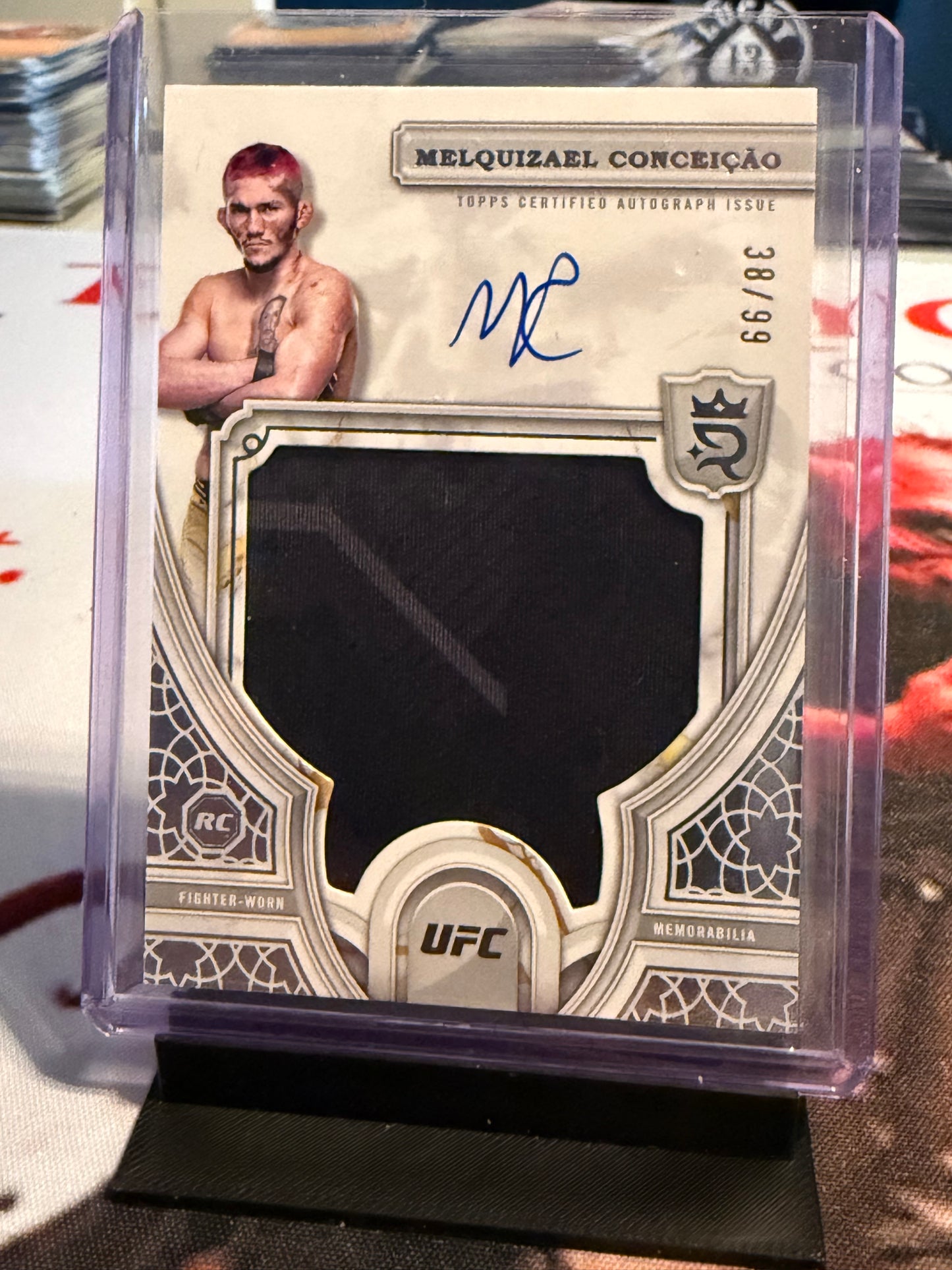 UFC - 2024 Topps Royalty- Melquizael Conceicao - SERIALIZED ROOKIE PATCH AUTO (38/99) - #RRA-MQC - NM/M