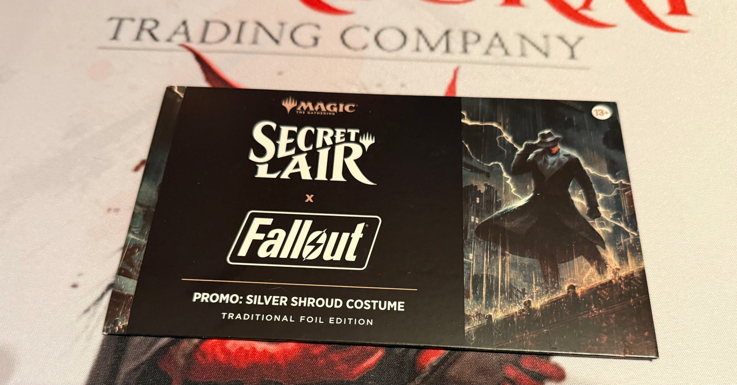 Secret Lair x Fallout: Silver Shroud Costume FOIL PROMO - New/Sealed