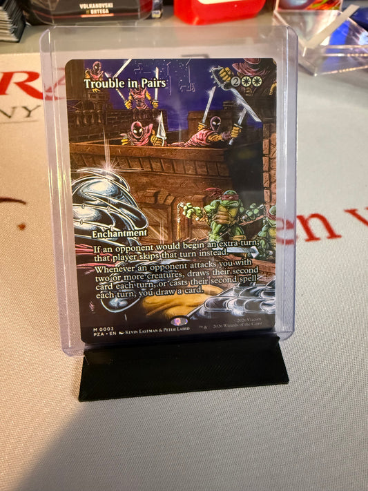 Magic the Gathering - Trouble in Pairs Borderless - #0003 - MYTHIC - Teenage Mutant Ninja Turtles - Mint