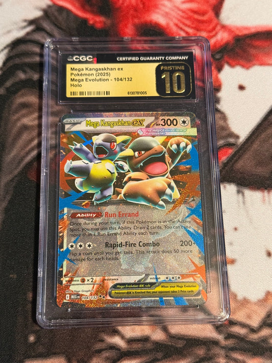 Pokemon TCG - 2025 Mega Evolution - Mega Kangaskhan ex - #104/132 - PRISTINE - CGC 10