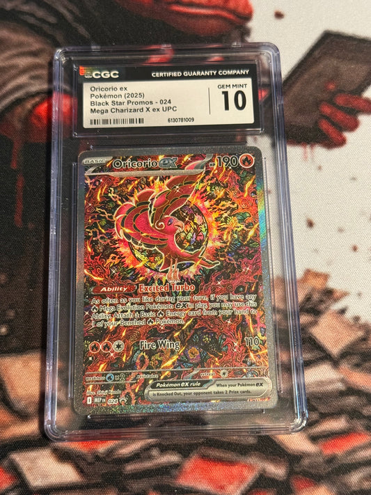 Pokemon TCG - Oricorio ex - 2025 Black Star PROMO - #024 - GEM MINT - CGC 10