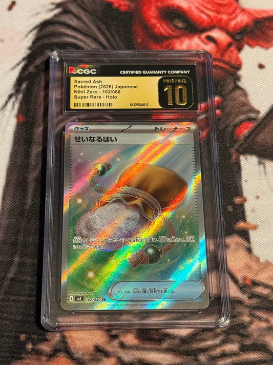 Pokemon TCG - Sacred Ash - 2026 Nihil Zero Super Rare (JP) - #102/080 - PRISTINE - CGC 10