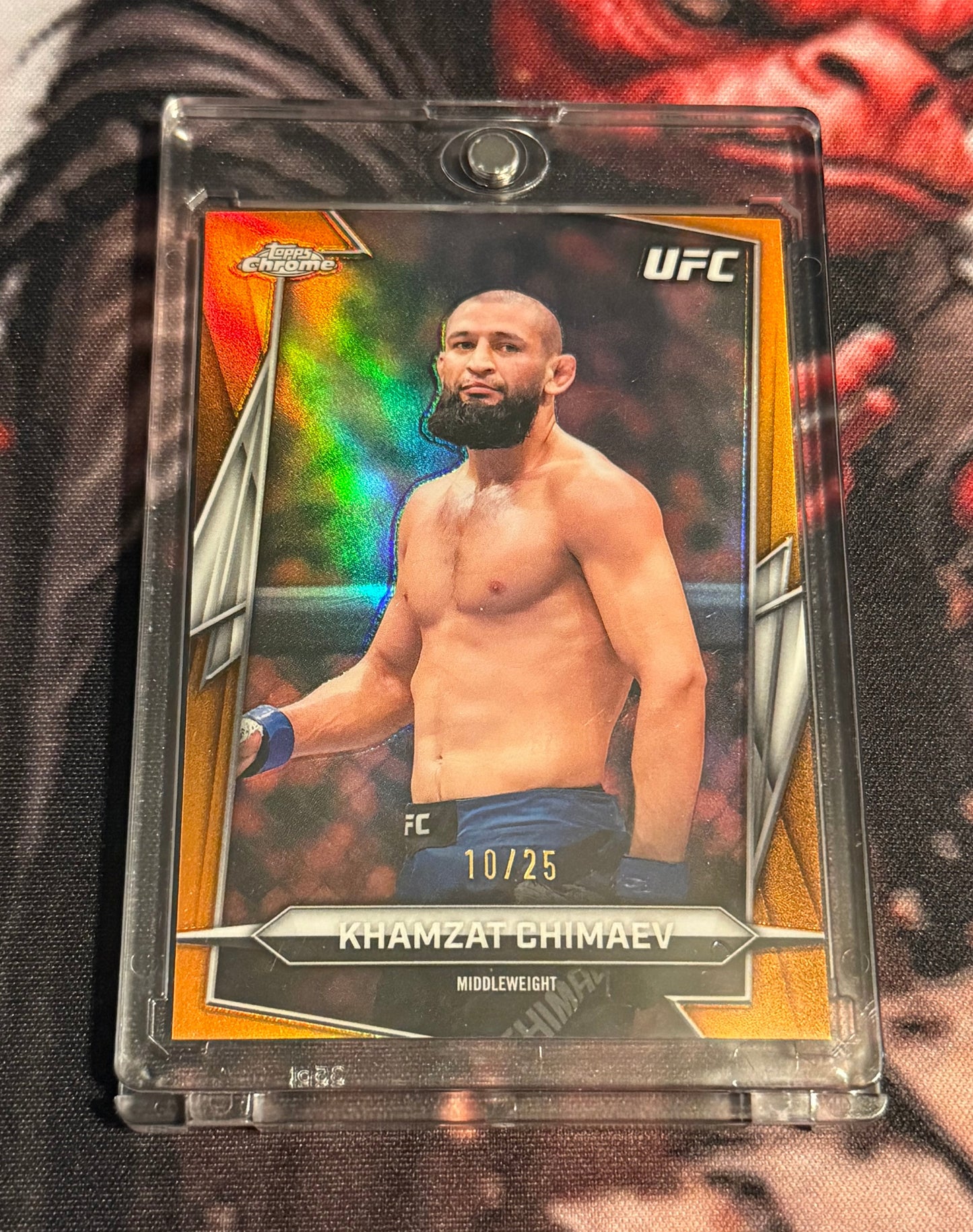 UFC - 2026 Topps Chrome - Khamzat Chimaev Orange /25 Base - #125 - NM/M