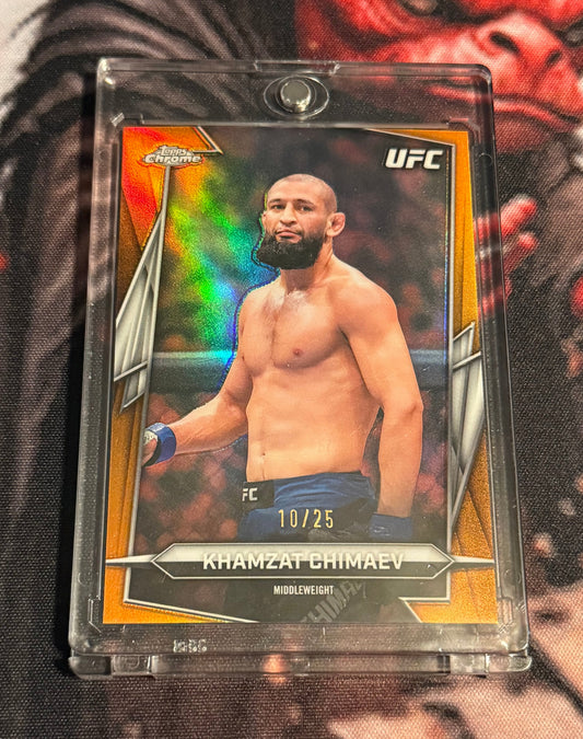 UFC - 2026 Topps Chrome - Khamzat Chimaev Orange /25 Base - #125 - NM/M