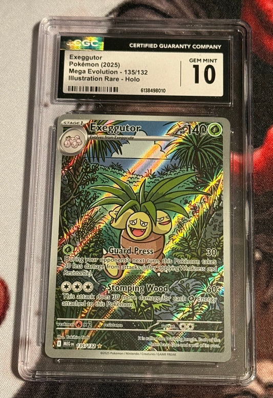 Pokemon TCG - Exeggutor - Mega Evolution Illustration Rare - #135/132 - GEM MINT - CGC 10