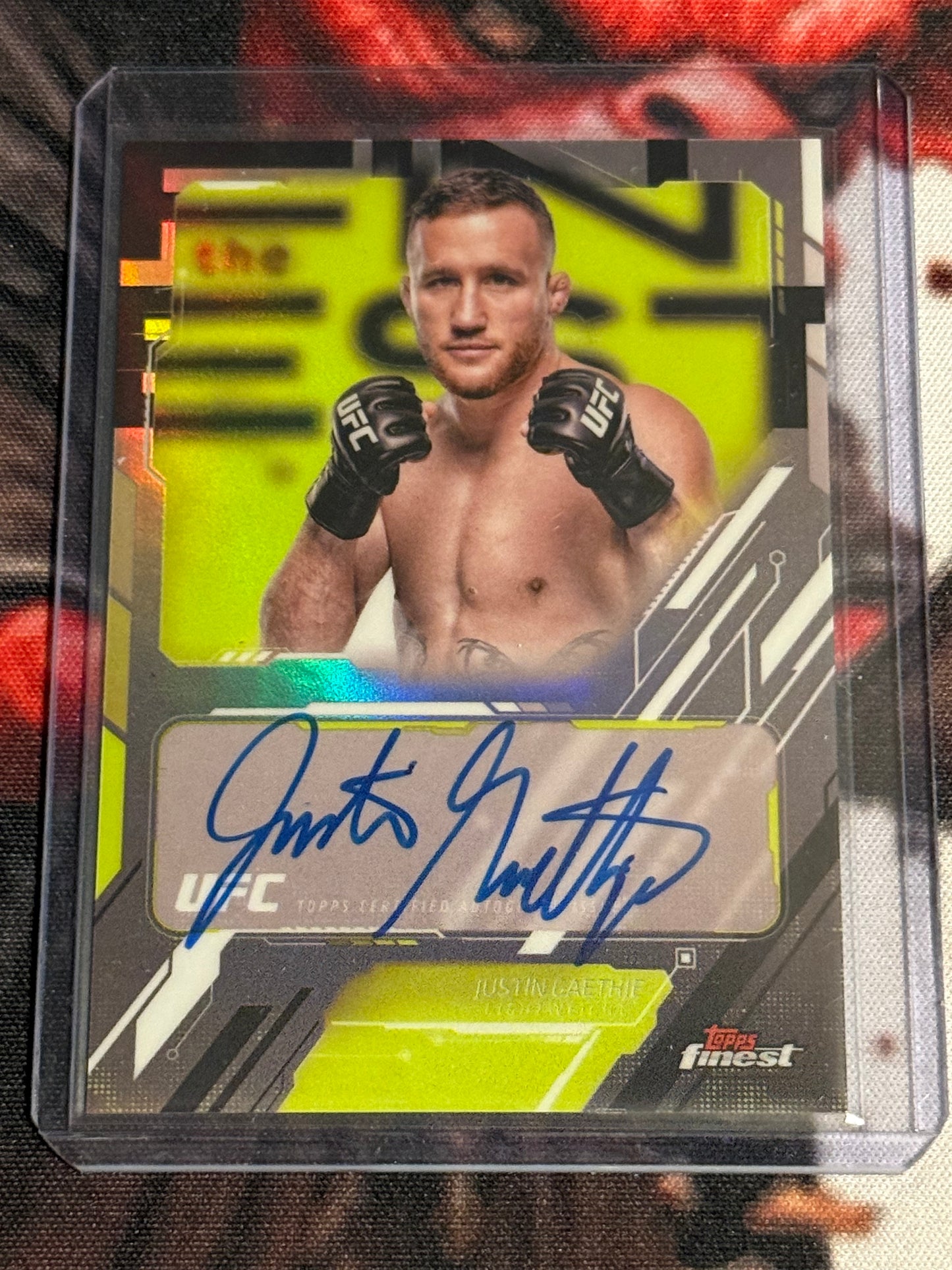UFC - 2025 Topps Finest - Justin Gaethje Finest Autograph - #TFA-JG - Mint