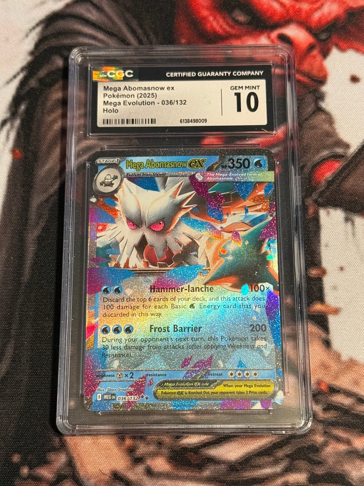 Pokemon TCG - 2025 Mega Evolution - Mega Abomasnow ex - #036/132 - GEM MINT - CGC 10