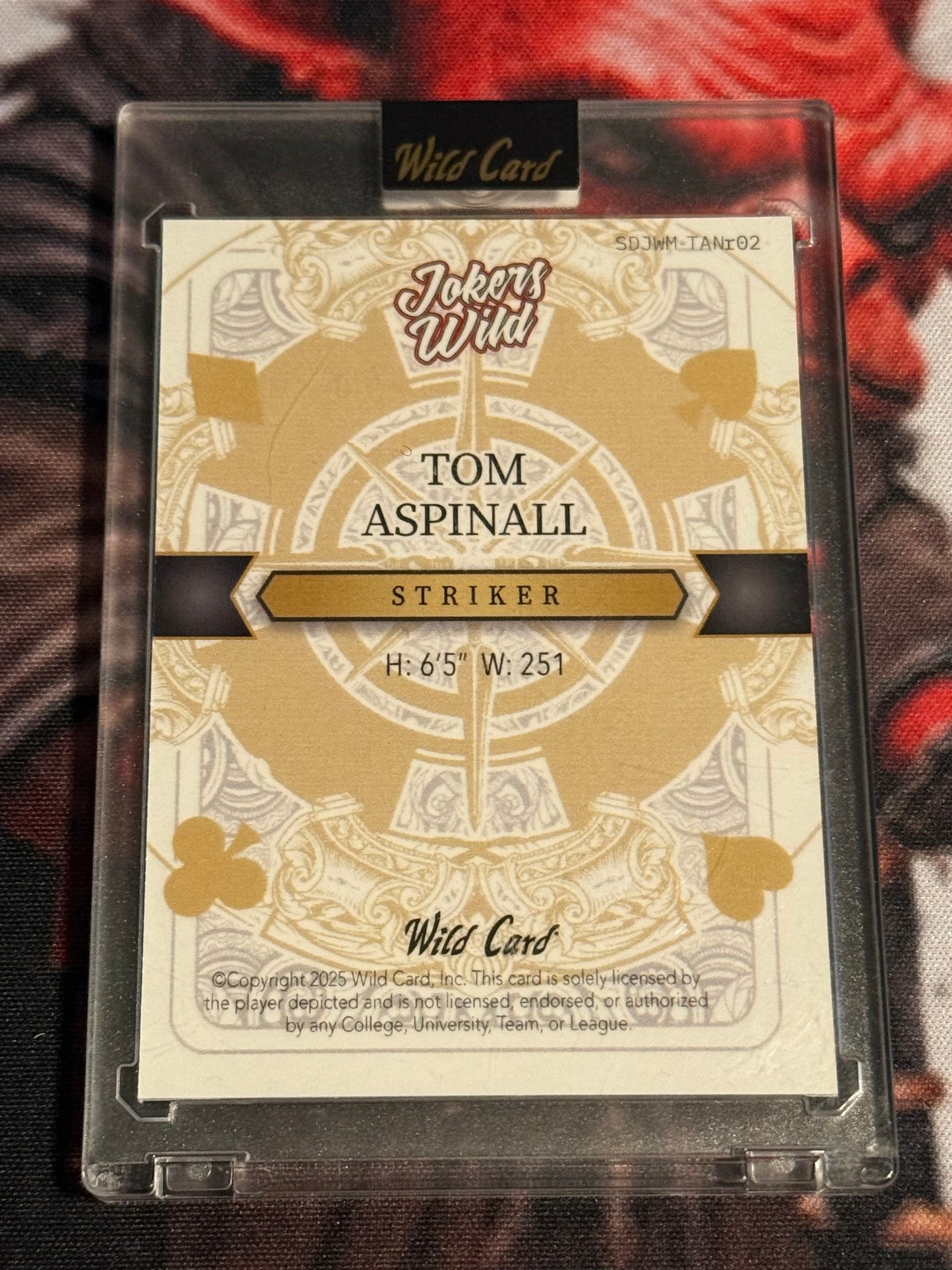 UFC - Wild Card - Tom Aspinall - Jokers Wild 1/1  - SEALED