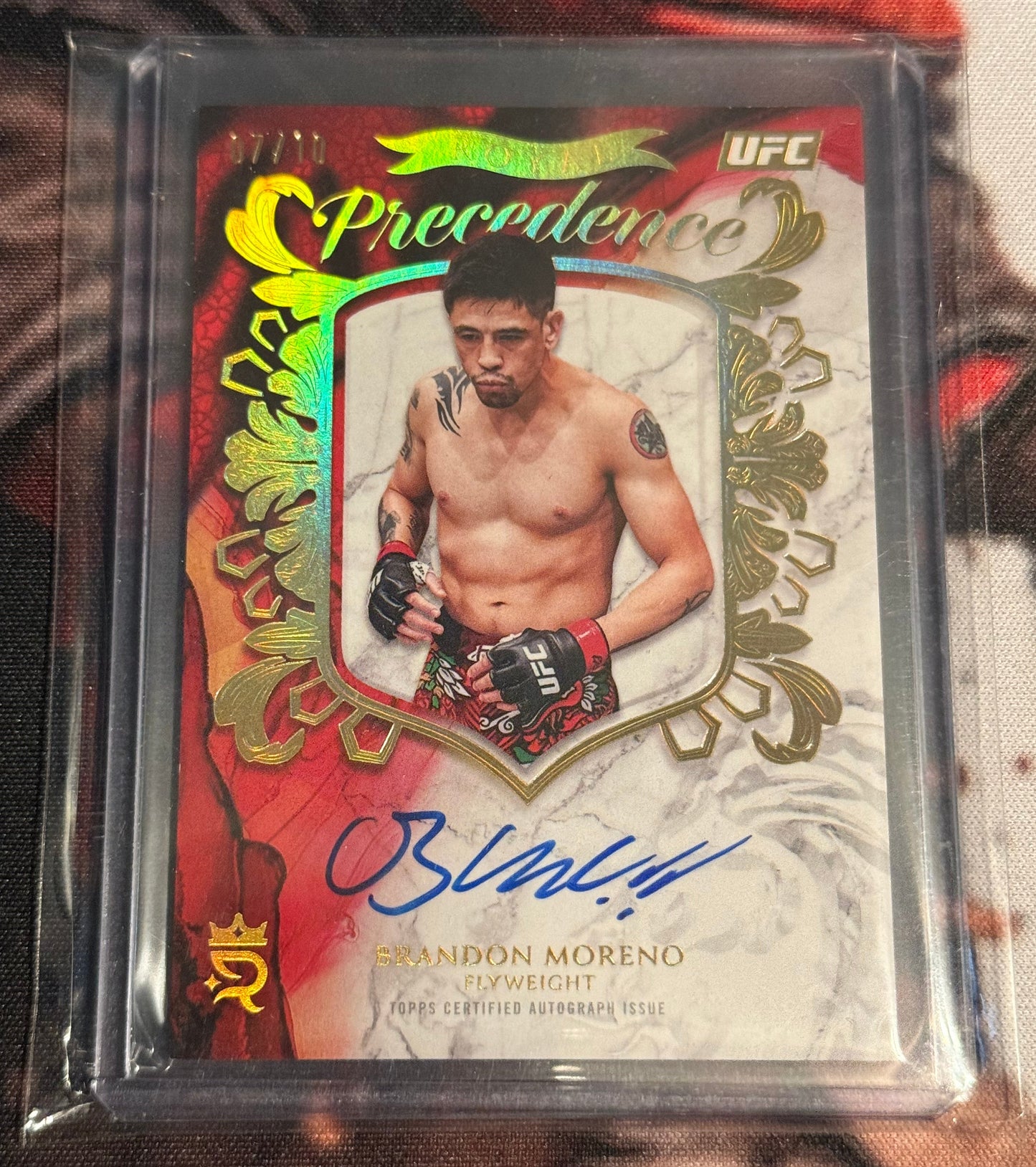 UFC - 2025 Topps Royalty - Brandon Moreno Precedence Auto /10 - #RP-BR - Mint