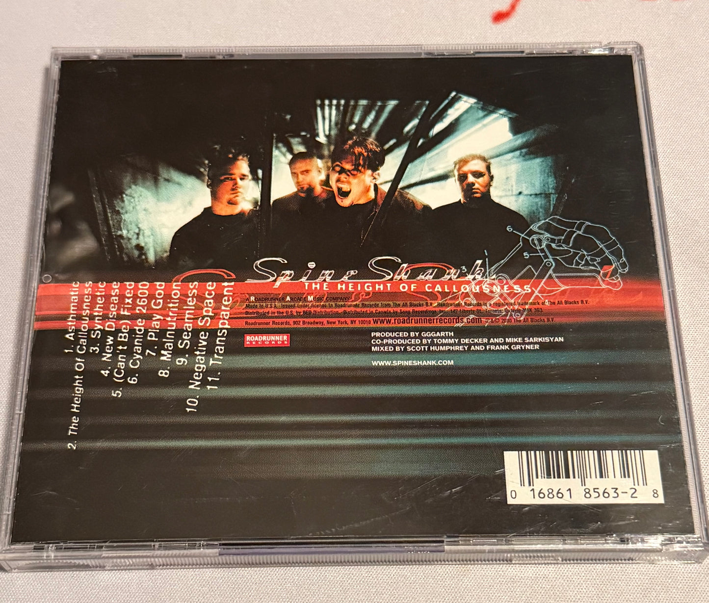 Spineshank - The Height of Callousness - 2000 - Used - Excellent