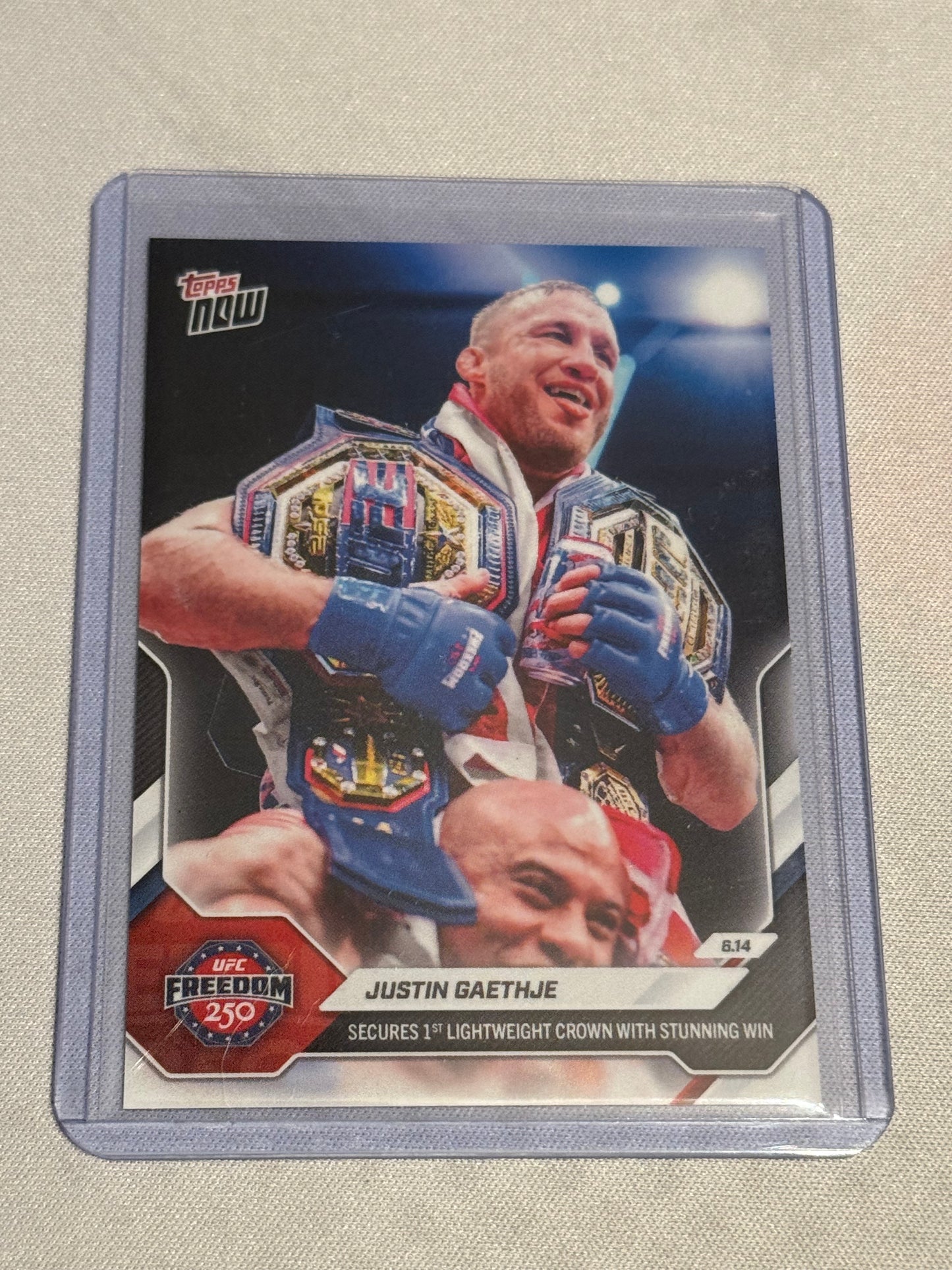 UFC - 2026 Topps NOW - Justin Gaethje - Freedom 250 - 18 - NM/M