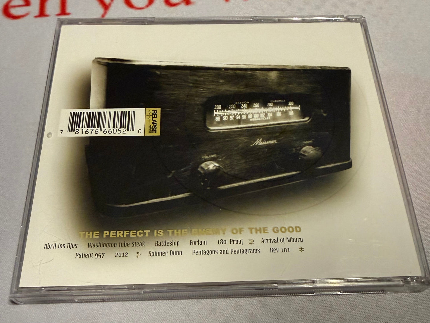 Burnt by the Sun - The Perfect is the Enemy of the Good - 2003 - Relapse Records - Used - VG+