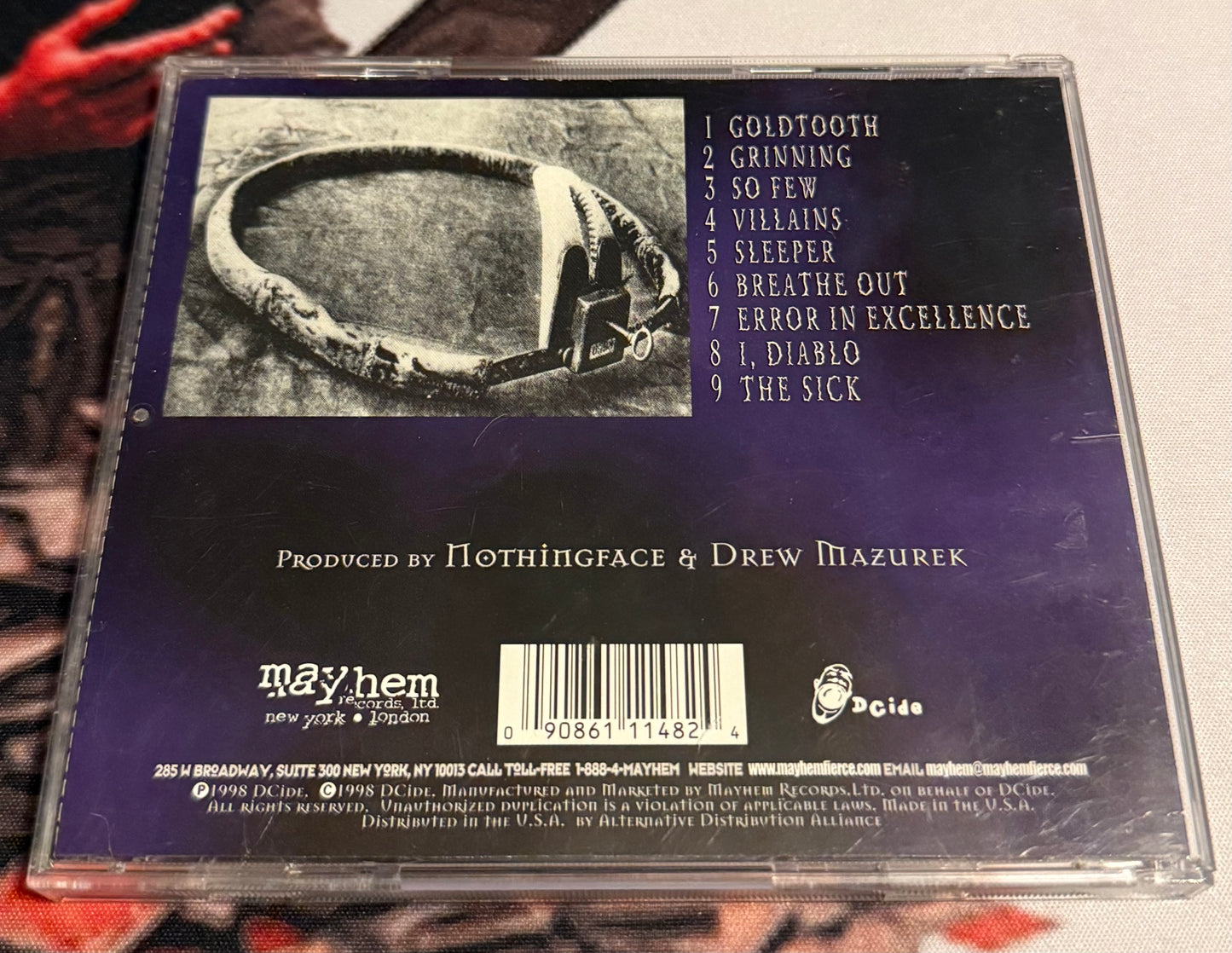 Nothingface - An Audio Guide to Everyday Atrocity - 1998 - DCide Records - Used - Very Good