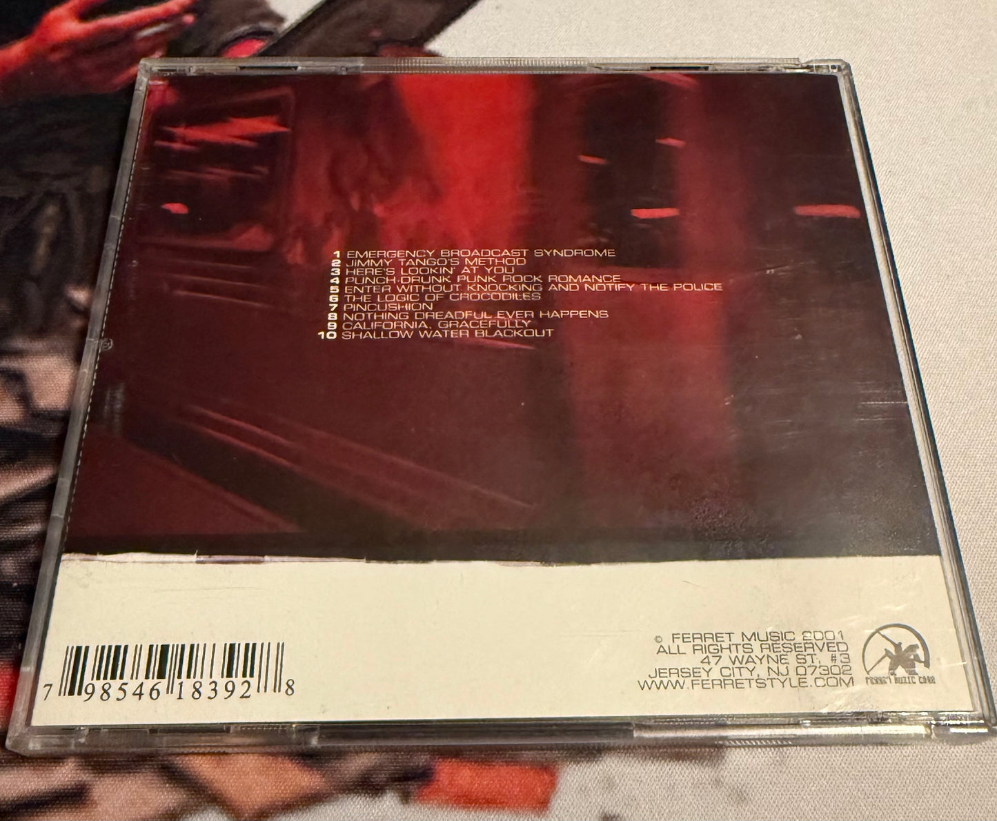 Every Time I Die - Last Night In Town ORIGINAL COVER - 2001 - Ferret Music - Used - VG+/EX