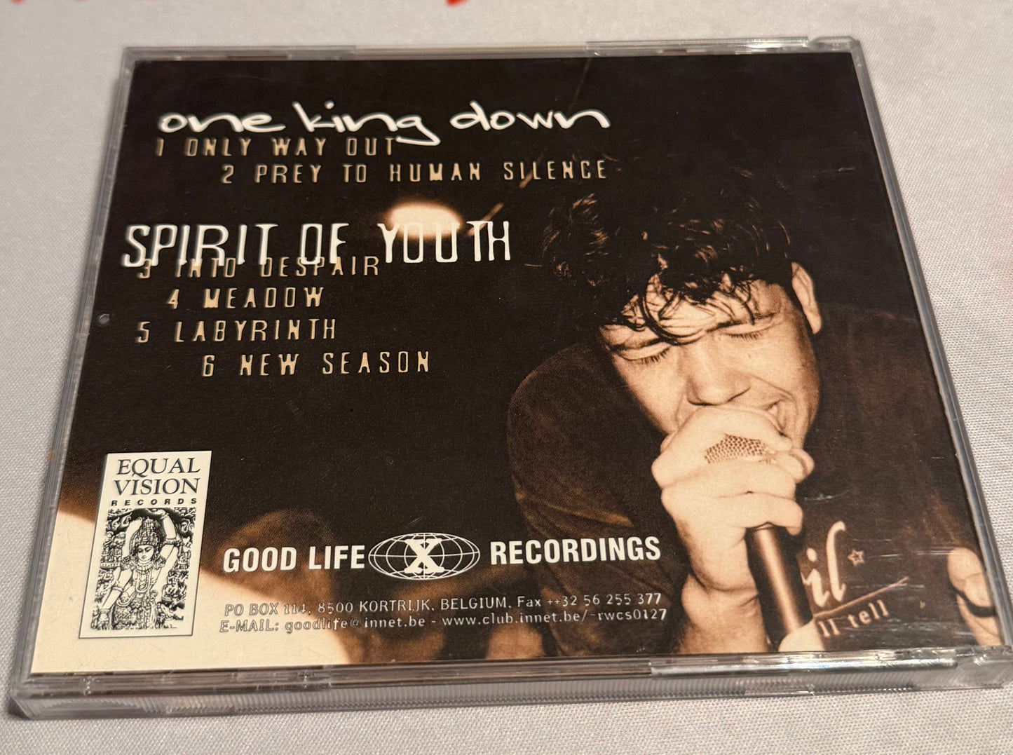 Spirit of Youth and One King Down - Split - 1997 - Good Life Recordings - Used - Excellent