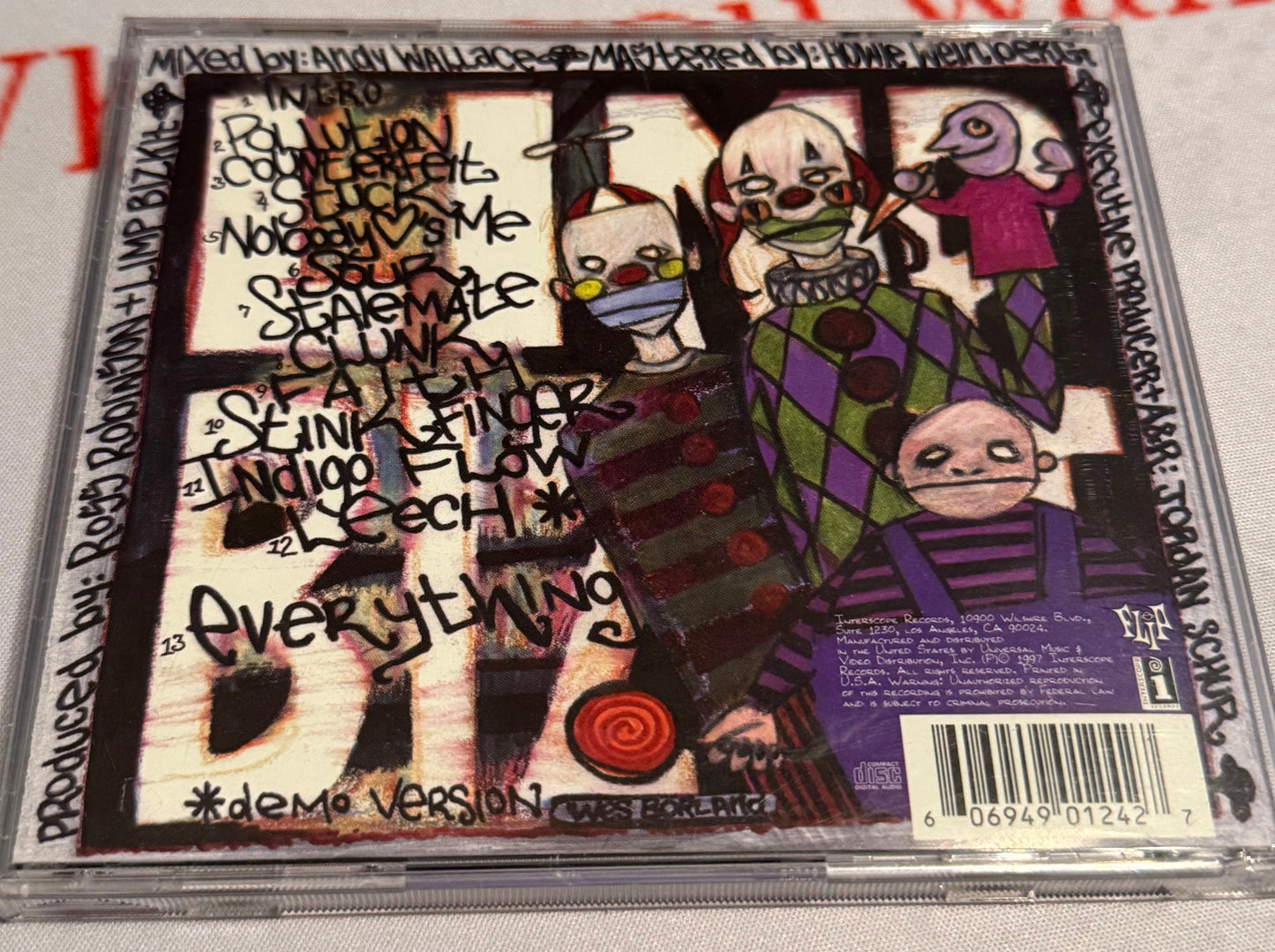 Limp Bizkit - Three Dollar Bill, Yall $ - 1997 - Interscope Records - Used - Excellent