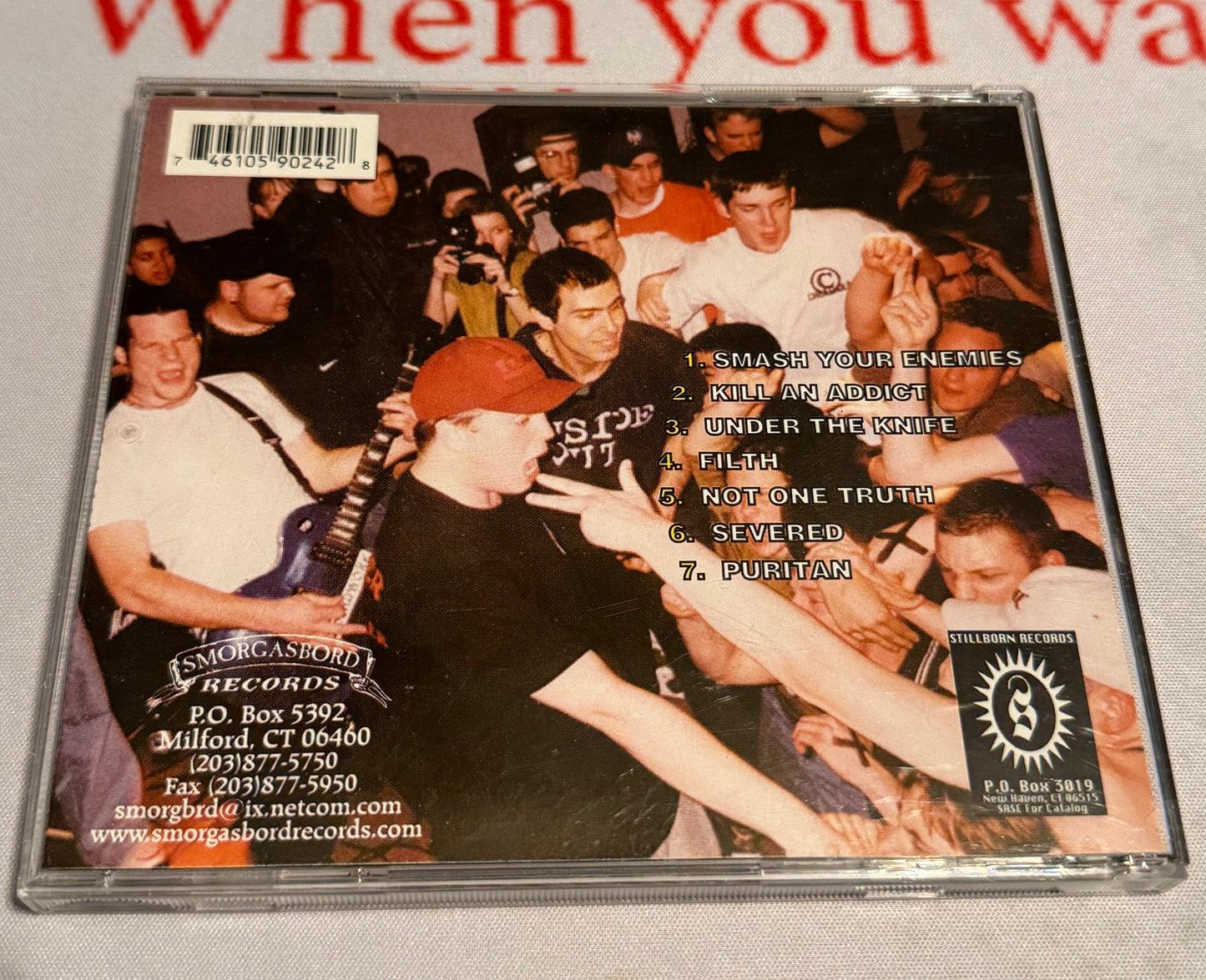 Hatebreed - Under the Knife - 1997 - Stillborn Records - Used - Excellent