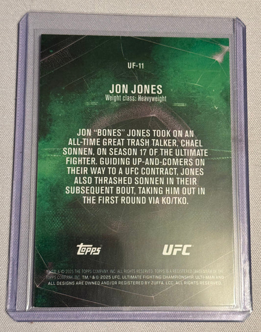 UFC - 2025 Topps Knockout - Jon Jones The Ultimate Fighter Gold /8 - #UF-11 - NM/M