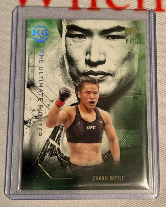 UFC - 2025 Topps Knockout - Zhang Weili The Ultimate Fighter Gold /8 - #UF-13 - NM/M