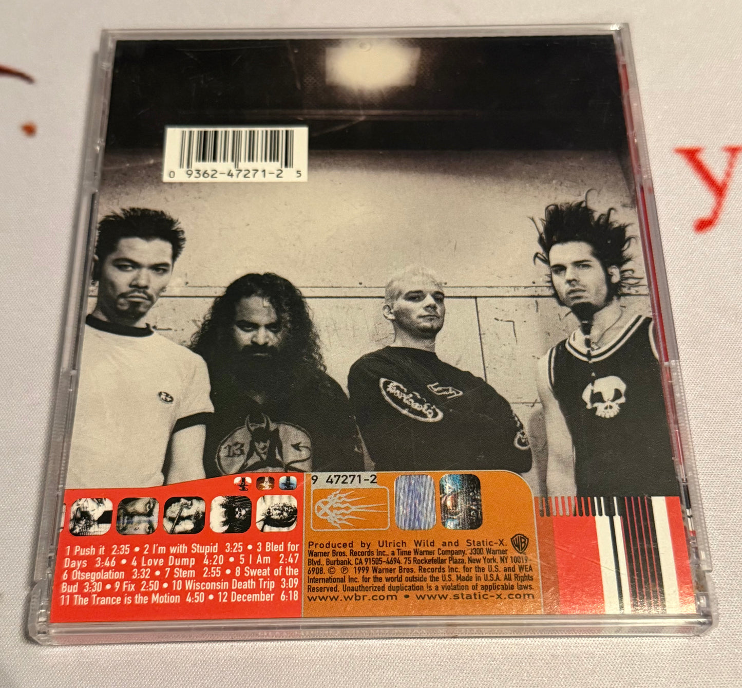 Static-X - Wisconsin Death Trip - 1999 - Warner Bros. Records - Used - Excellent