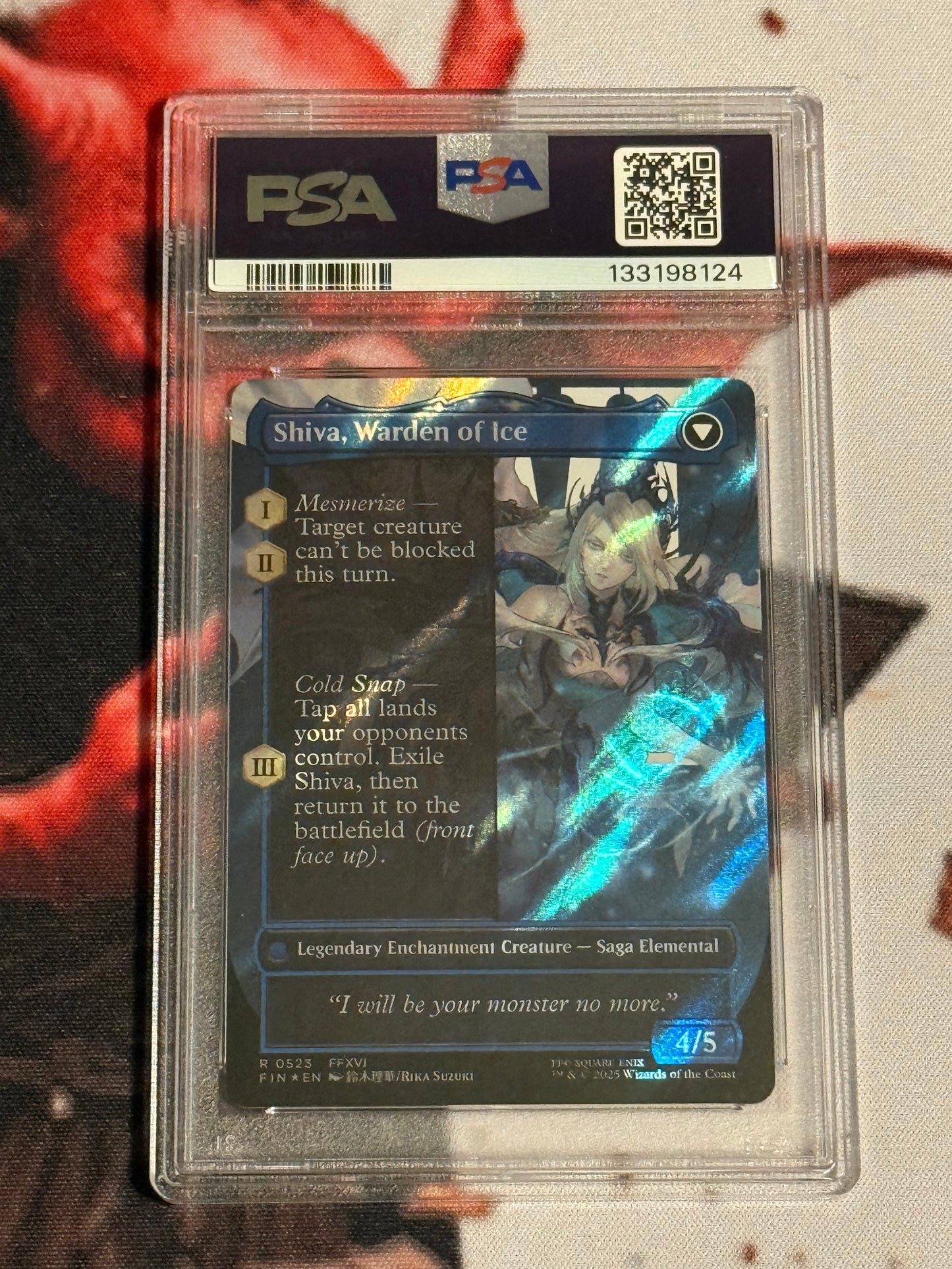 Magic the Gathering - Jill, Shiva's Dominant Borderless Surge Foil - Final Fantasy - #0523 - Gem Mint - PSA 10
