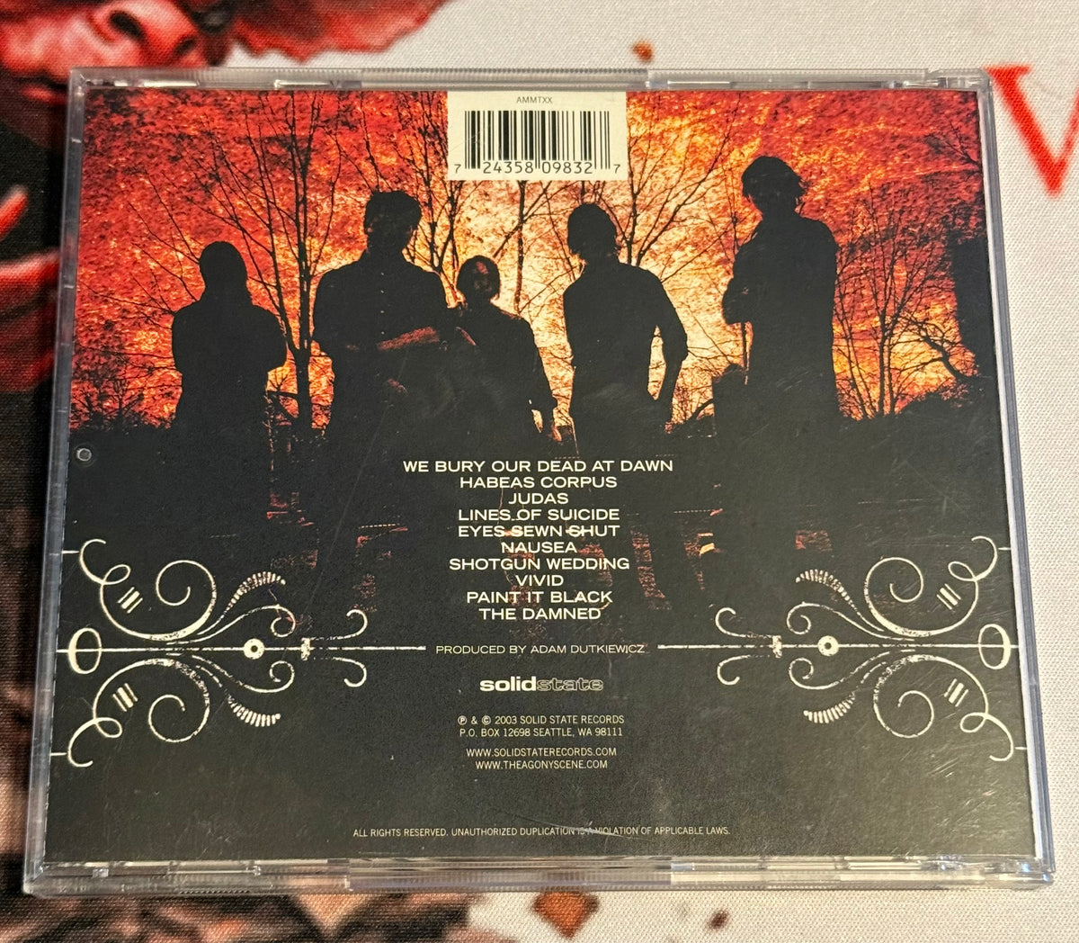 The Agony Scene - Self Titled - 2003 - Solid State Records - Used - VG+/EX