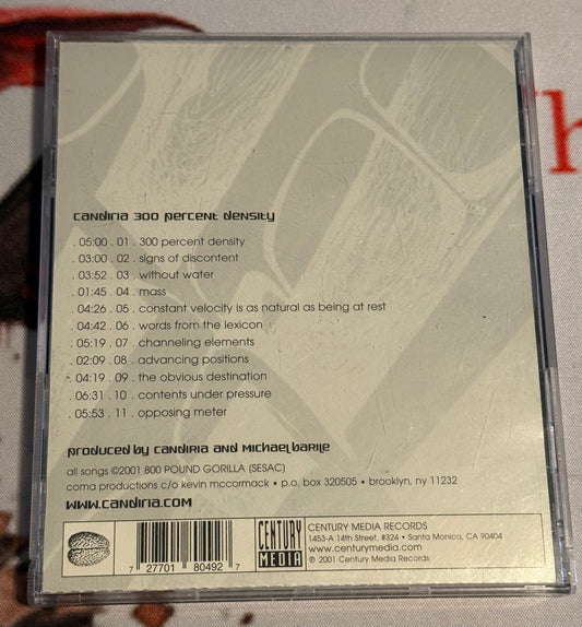 Candiria - 300 Percent Density - 2001 - Century Media Records - Used - G+