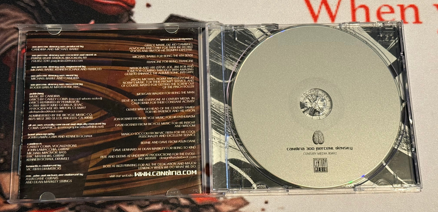 Candiria - 300 Percent Density - 2001 - Century Media Records - Used - G+