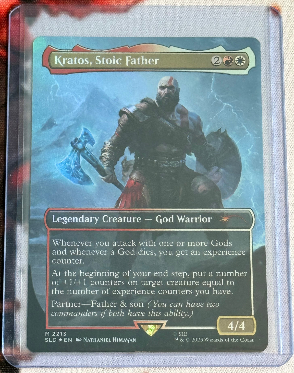 MTG Secret Lair - Kratos, Stoic Father Foil - Mythic - #2213 - LP+
