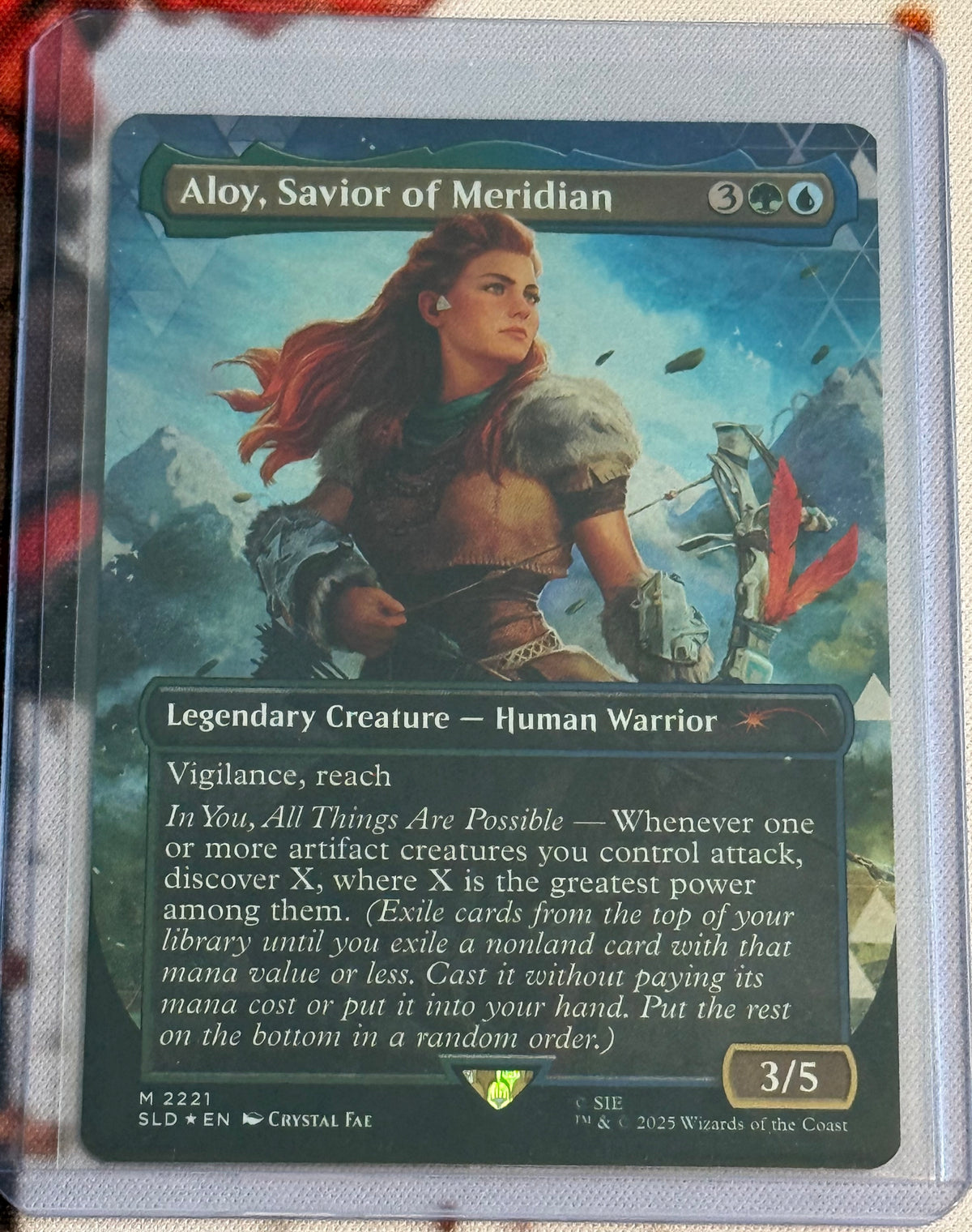 MTG Secret Lair - Aloy, Savior of Meridian Rainbow Foil - Mythic - #2221 - NM/M