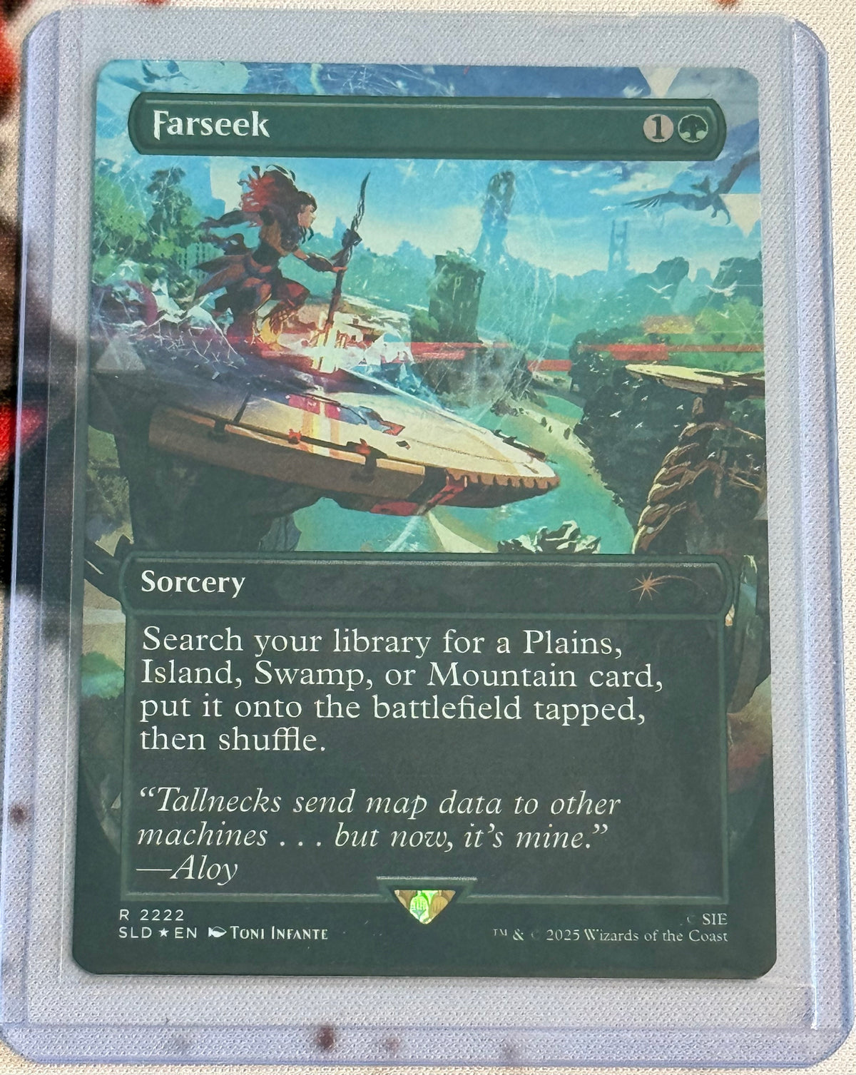 MTG Secret Lair x Horizon - Farseek Rainbow Foil - Rare - #2222 - NM/M