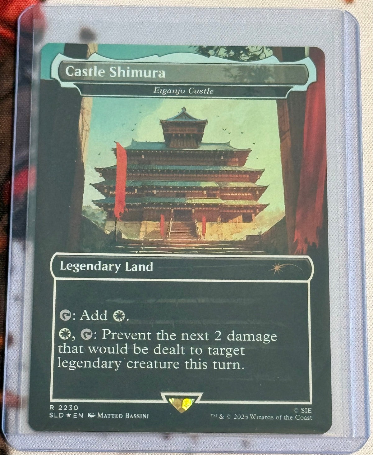 MTG Secret Lair - Castle Shimura - Eiganjo Castle Rainbow Foil - Rare - #2230 - NM/M