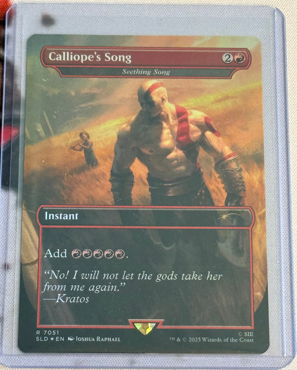 MTG Secret Lair - Calliope's Song - Seething Song Foil - Rare - #7051 - NM/M