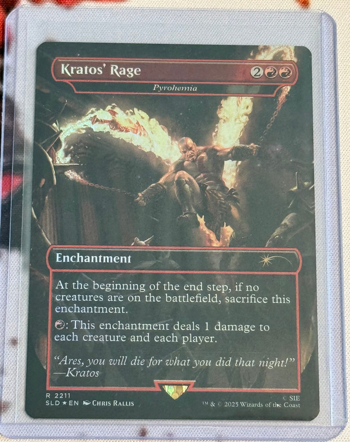 MTG Secret Lair - Kratos' Rage - Pyrohemia Foil - Rare - #2211 - NM/M