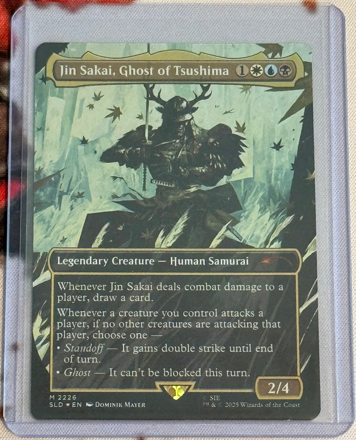 MTG Secret Lair - Jin Sakai, Ghost of Tsushima Rainbow Foil - Mythic- #2226 - NM